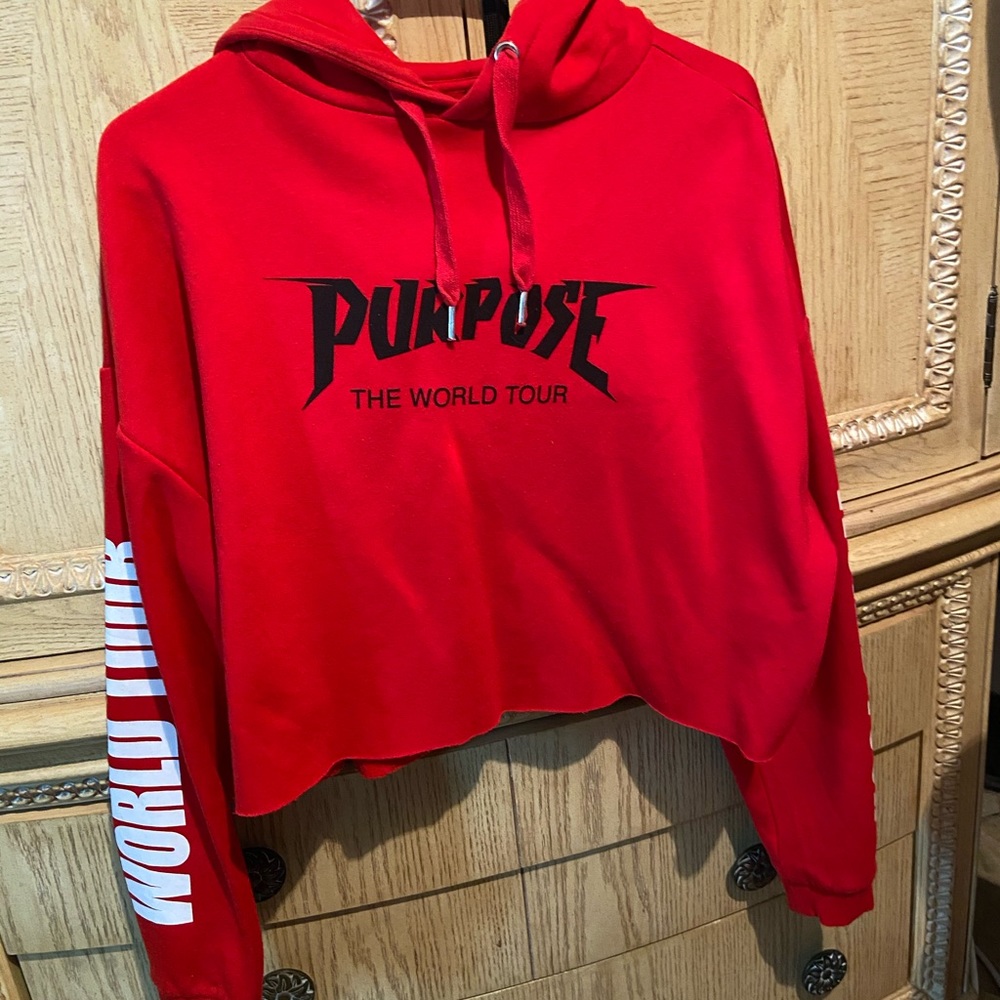 Justin Bieber Cropped hoodie